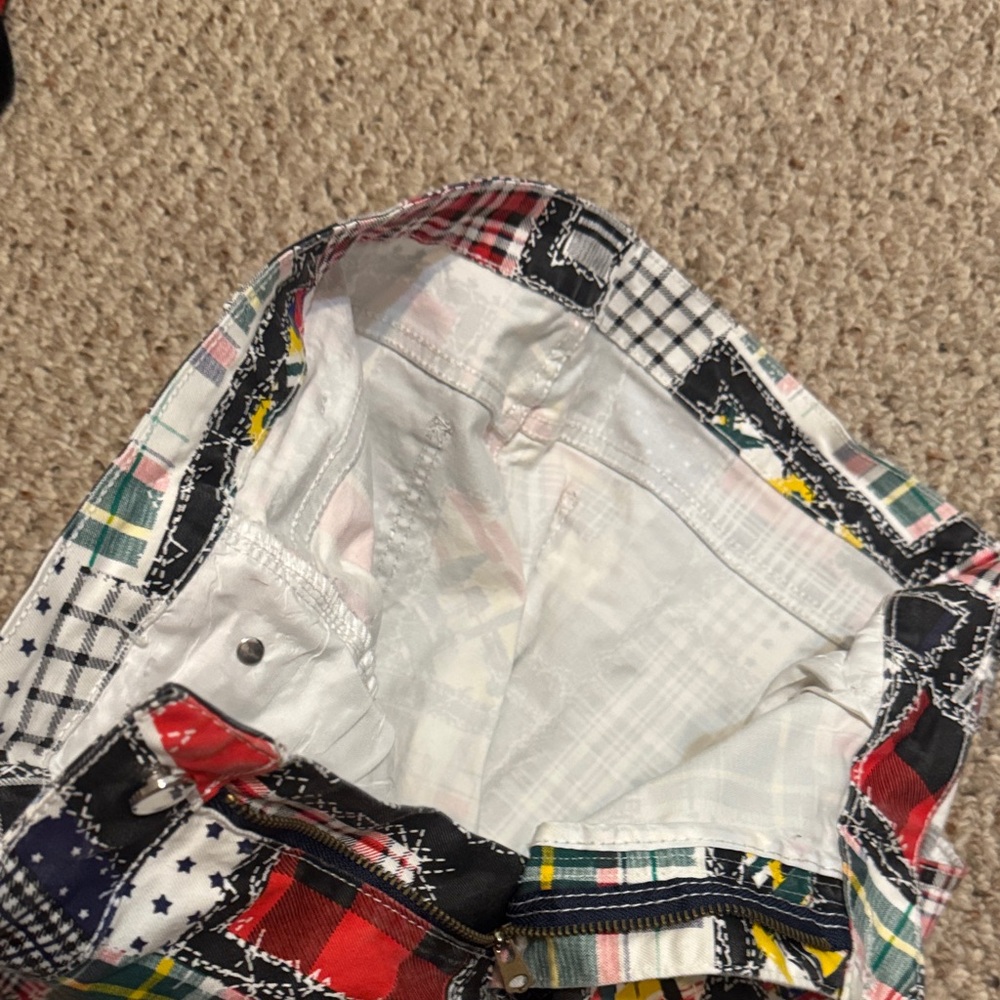 Multicolor Patchwork Pants - image 4